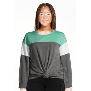 No Boundaries Juniors Colorblock Top‎ Large NWOT